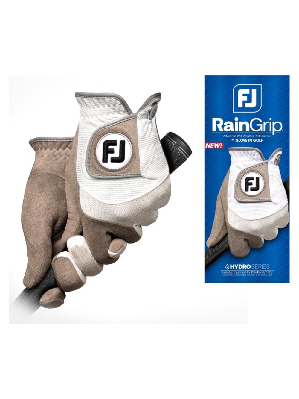 RainGrip Golf Gloves Pair Sure-Grip Autosuede Knit Palm Quick-Dry Comfort